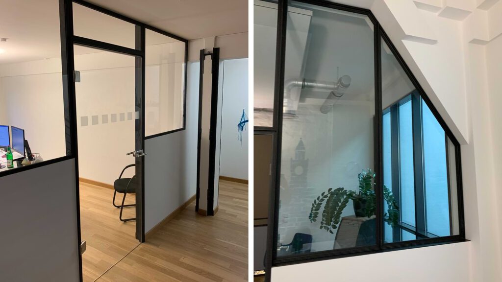 Galerie aus Holz und Stahl im Bestand – Projekt Speicherstadt