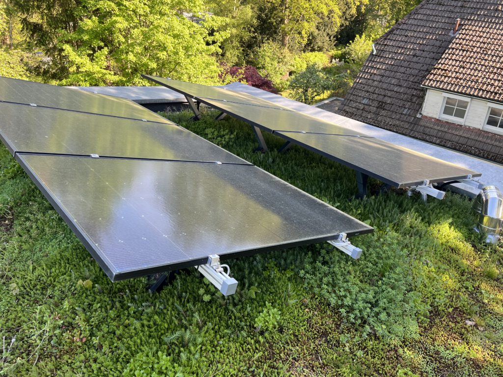 Photovoltaikmodule auf dem Gründach