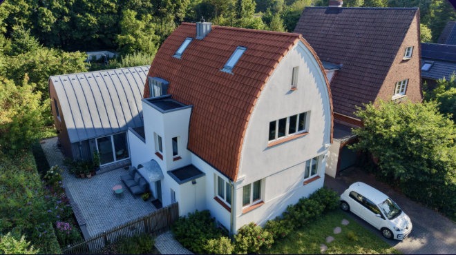 Neubau und Altbausanierung in Hummelsbüttel, Luftaufnahme